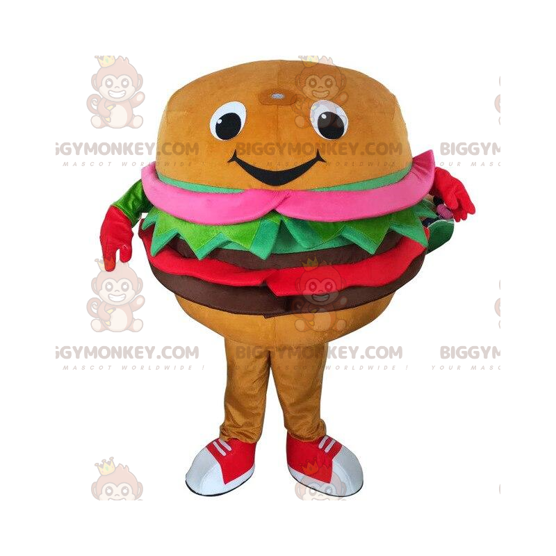 Burger BIGGYMONKEY™ Maskottchen-Kostüm, Fast-Food-Kostüm