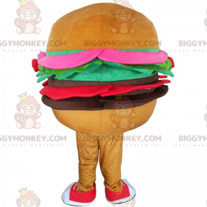 Burger BIGGYMONKEY™ maskottiasu, pikaruokaasu, jättiläinen