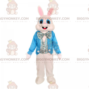 Stijlvol konijn BIGGYMONKEY™ mascottekostuum, groot