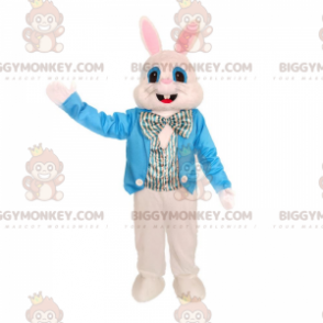 Snygg kanin BIGGYMONKEY™ maskotdräkt, stor påskharedräkt -