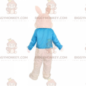 Costume de mascotte BIGGYMONKEY™ de lapin élégant, costume de