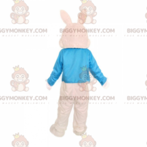 Stylish Bunny BIGGYMONKEY™ Mascot Costume, Big Easter Bunny