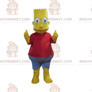 Traje de mascote BIGGYMONKEY™ de Bart Simpson, famoso