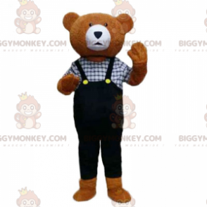Elegante traje de mascote BIGGYMONKEY™ de ursinho de pelúcia