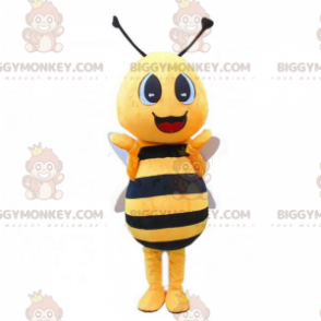 Costume de mascotte BIGGYMONKEY™ d'abeille jaune et noire