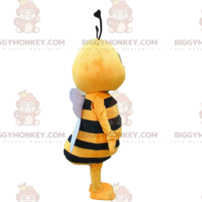 BIGGYMONKEY™ costume da mascotte ape gialla e nera, costume da