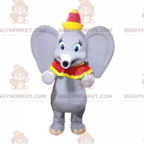 Traje de mascote BIGGYMONKEY™ de Dumbo, o famoso elefante dos