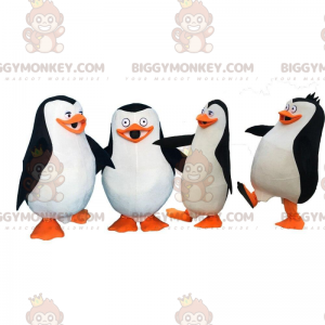 4 BIGGYMONKEY™:n Madagascar Penguinsin maskottisarjakuvaasua -