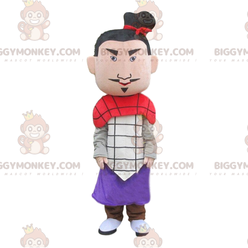 BIGGYMONKEY™ costume da mascotte di samurai, soldato, costume