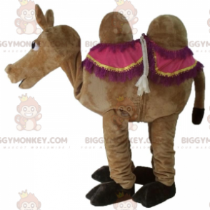 Brown camel BIGGYMONKEY™ mascot costume, dromedary costume –