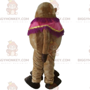 Traje de mascote BIGGYMONKEY™ de camelo marrom, traje de