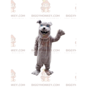 Costume da mascotte bulldog grigio BIGGYMONKEY™, costume da