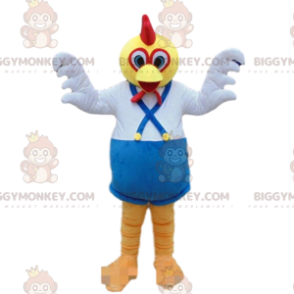 BIGGYMONKEY™ Mascottekostuum Haan, kip, kleurrijk vogelkostuum