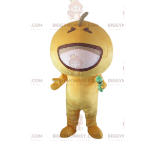 Costume de mascotte BIGGYMONKEY™ de micro jaune gant, costume