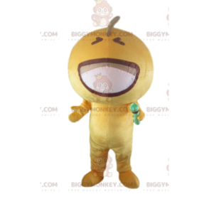 Costume de mascotte BIGGYMONKEY™ de micro jaune gant, costume