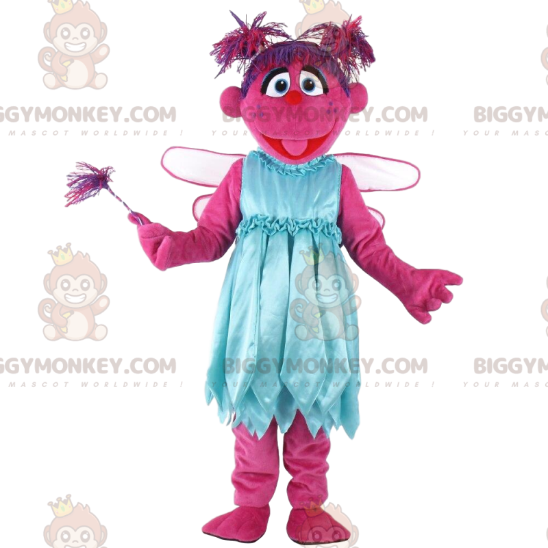 Costume da mascotte personaggio rosa BIGGYMONKEY™, costume da