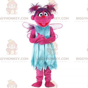 Costume da mascotte personaggio rosa BIGGYMONKEY™, costume da