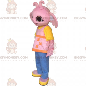 BIGGYMONKEY™ mascottekostuum van Sula de roze olifant Vriend
