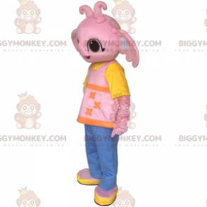 BIGGYMONKEY™ Costume da mascotte di Sula l'Elefante Rosa amica