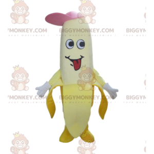 Disfraz de mascota Banana BIGGYMONKEY™ con gorra, disfraz de