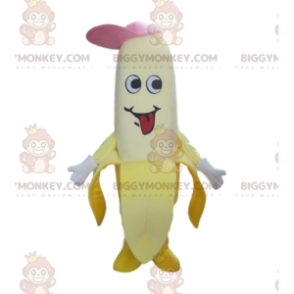 Banana BIGGYMONKEY™ maskotkostume med kasket, kæmpe
