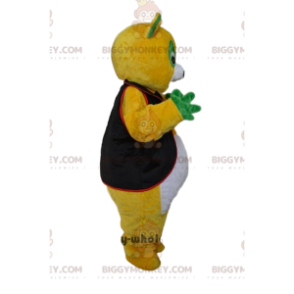 Traje de mascote de panda tricolor BIGGYMONKEY™, fantasia de