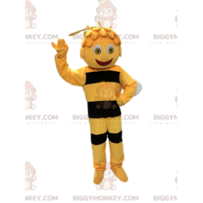 Maya die berühmte Cartoon-Biene BIGGYMONKEY™ Maskottchen-Kostüm