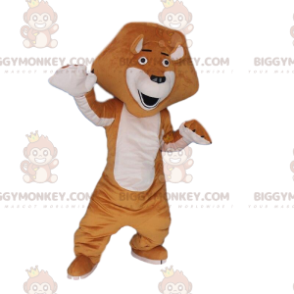 Costume de mascotte BIGGYMONKEY™ de Alex, le lion du dessin