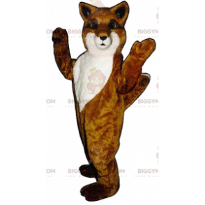 Costume de mascotte BIGGYMONKEY™ de renard orange et blanc -