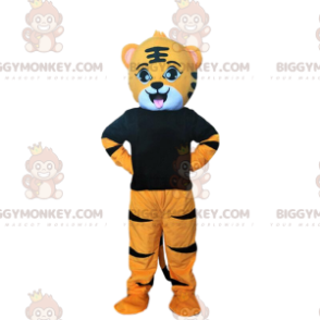 Orange og sort tigerunge BIGGYMONKEY™ maskotkostume