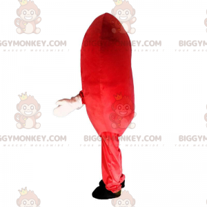 Costume de mascotte BIGGYMONKEY™ de cœur rouge géant, costume