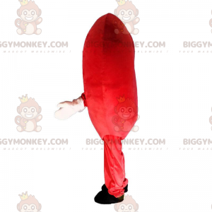 Kostým maskota obřího červeného srdce BIGGYMONKEY™, romantický