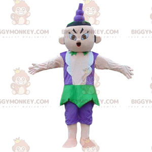 Costume da mascotte uomo asiatico BIGGYMONKEY™, costume da