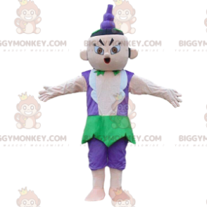 Costume da mascotte uomo asiatico BIGGYMONKEY™, costume da