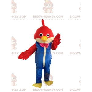 Rode vogel BIGGYMONKEY™ mascottekostuum met jumpsuit