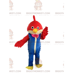 Traje de mascote de pássaro vermelho BIGGYMONKEY™ com macacão