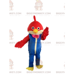 Costume de mascotte BIGGYMONKEY™ d'oiseau rouge avec une