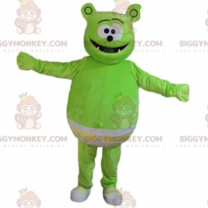 Grönt monster BIGGYMONKEY™ maskotdräkt med trosor, grön