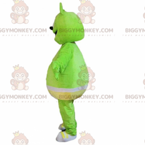 Costume da mascotte mostro verde BIGGYMONKEY™ con slip, costume