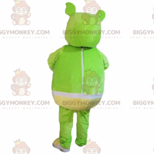 Green monster BIGGYMONKEY™ mascot costume with briefs, green