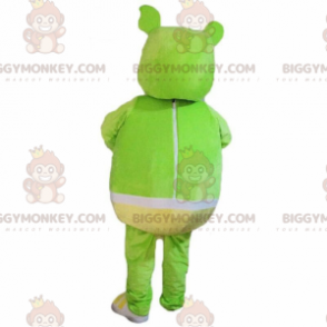 Grønt monster BIGGYMONKEY™ maskotkostume med trusser, grønt