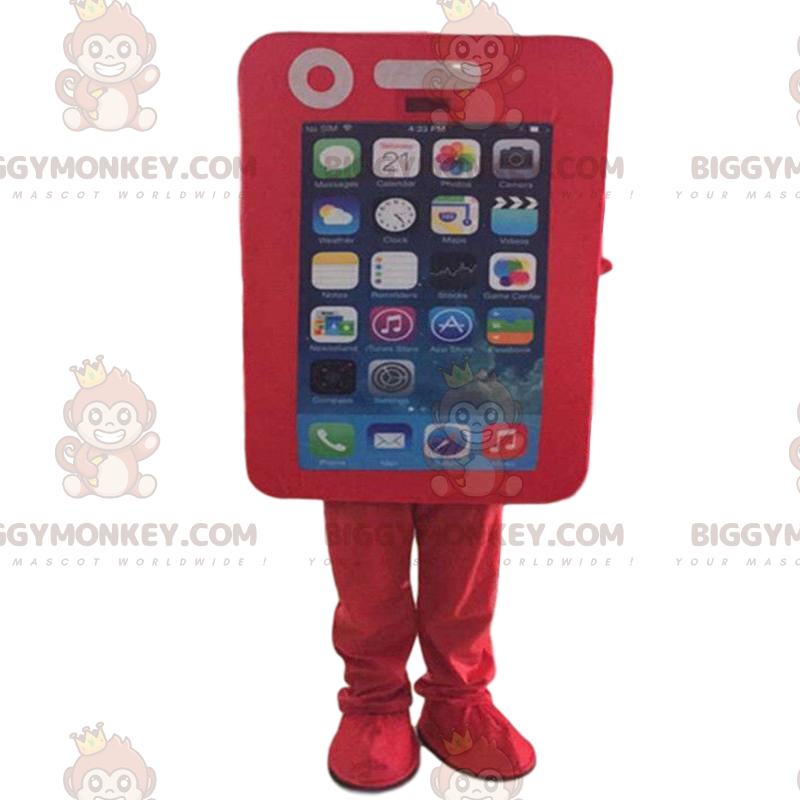 BIGGYMONKEY™ mascottekostuum mobiele telefoon, smartphone, GSM