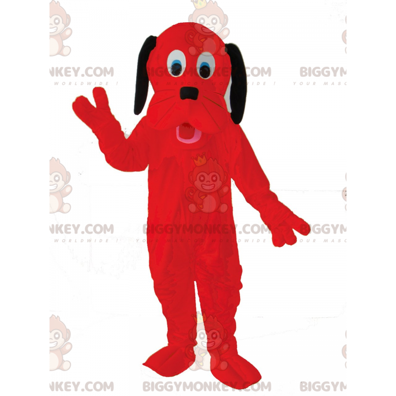 Czerwony pies Kostium maskotka BIGGYMONKEY™, kostium Plutona
