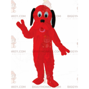 Czerwony pies Kostium maskotka BIGGYMONKEY™, kostium Plutona