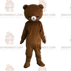 Bruin Teddy BIGGYMONKEY™ mascottekostuum, aanpasbaar -