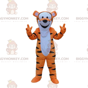 Traje de mascote BIGGYMONKEY™ de Tigrão, o famoso tigre em