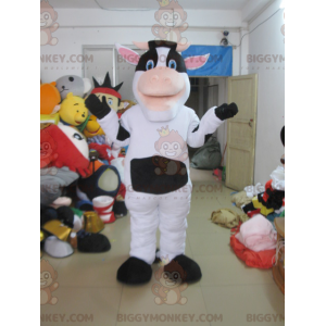 Disfraz de mascota vaca blanca y negra BIGGYMONKEY™ -