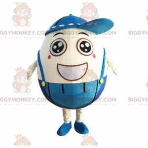 Costume da mascotte Uovo sorridente BIGGYMONKEY™ con tuta