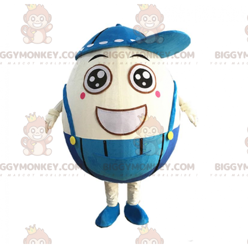 Στολή μασκότ Smiling Egg BIGGYMONKEY™ με φόρμες, κοστούμι Giant