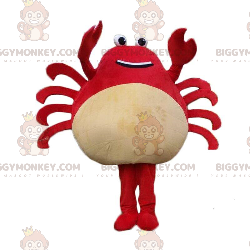 Disfraz de mascota de cangrejo gigante BIGGYMONKEY™, disfraz de